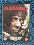 RAMBO - film DVD - cu SYLVESTER STALLONE (original din Anglia, in stare impecabila!!!), Engleza