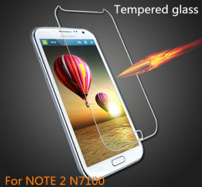 Protectie ecran Folie de sticla Tempered Glass pentru Samsung Galaxy NOTE 2 N7100 + cablu date foto