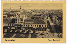 Carte postala piata Horthy Miklos ter SATU MARE -SZATMARNEMETI circulata in 1943 foto