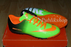 Adidasi Nike Mercurial Model Nou!!!!!! Fotbal/sala/sintetic verde/portocaliu foto