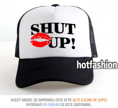 SAPCA, SEPCI TRUCKER, cu plasa, snapback - SHUT UP - e x c l u s i v ! foto