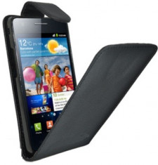 Husa toc flip piele ecologica Samsung Galaxy S2 i9100 foto