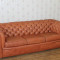 Canapea Chesterfield englezeasca. Piele naturala de calitate.