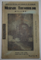 Mersul trenurilor oficios, prima editie de vara, 1931 calatori CFR C.F.R. foto