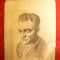 Portret in creion -Actorul American - James Cagney - semnat Albin 1950 , 13,1 x 17,3 cm