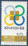 C84 - Brazilia 1969 - cat.nr.912 neuzat,perfecta stare, Nestampilat