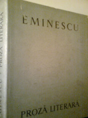 Proza Literara -M. EMINESCU -EUGEN SIMION -ilustratii de T. BRADEAN (1964) foto