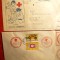 Set 4 Plicuri Cruce Rosie romanesti