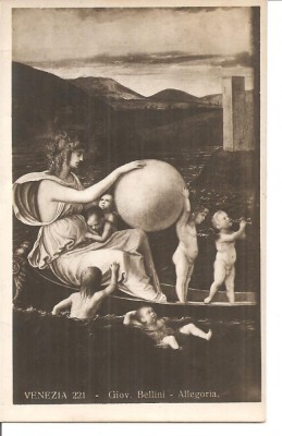 CPI (B5115) VENEZIA, VENETIA. GIOV BELLINI - ALEGORIE, EDITURA A, TRALDI - MILANO, SCRISA SI NECIRCULATA foto
