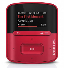 Player Philips GoGear Raga SA4RGA02RF/12, 2GB, rosu foto
