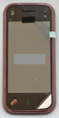 Touchscreen cu Fata Nokia N97 Mini Brown original foto