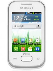 Telefon mobil Samsung Galaxy Pocket Duos S5302, alb foto