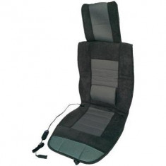 Perna electrica pentru scaun auto cu suport lombar Profi Power Carbon Luxus, negru-gri foto