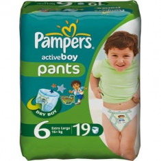 PAMPERS Scutece Active Boy 6 ExtraLarge Carry Pack 19 buc foto