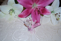 Marturii nunta/botez Fluture cristal model deosebit CEL MAI MIC PRET DE PE PIATA, fluturas, fluturi sticla marturie foto