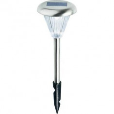 Lampa solara cu led pentru gradina, inox foto