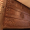 lada-cufar generoasa din lemn de Teak, sculptata manual - India, Antic - UNICAT!!