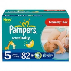 PAMPERS Scutece Active Baby 5 Junior Giant Pack Plus 82 buc foto