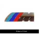 Emblema sigla auto metalica logo bmw M badge si adeziv profesional