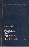 AS - Al. Sandulescu - PAGINI DE ISTORIE LITERARA