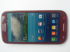 Samsung galaxy S3 GT-I9300 rosu impecabil ca nou garnet red foto