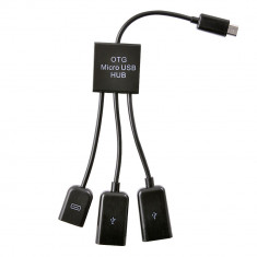 Adaptor MicroUSB Procell Multihub (Smartphone si Tableta) foto