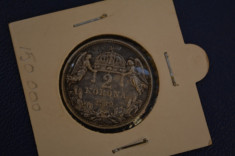 2 korona 1912 ,moneda argint FRANZ JOSEPH , DE COLECTIE .. foto
