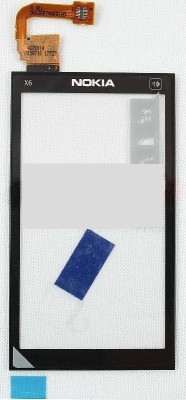 Touchscreen cu rama Nokia X6 black original foto