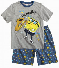 Pijama scurta 4-12 ani - art. 87450 gri - Sponge Bob foto