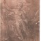 CPI (B5103) GALERIA UFFIZI. GRAVURA IN LEMN DE OGO DA CAPRI dupa un deen de RAFFAELLO, EDITATA LA FLORENTA
