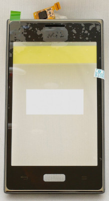 Touchscreen cu Rama LG Optimus L5 E610 black original foto