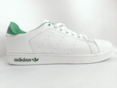 Adidasi Adidas Stan Smith Alb Cu Verde foto