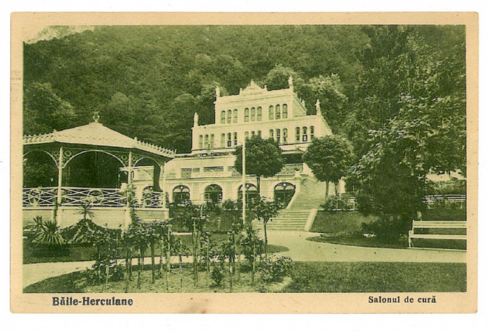 2251 - Baile HERCULANE, salonul de cura - old postcard - unused