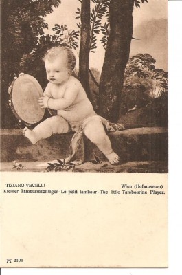 CPI (B5167) TIZIANO VECELI - LE PETIT TAMBOUR, THE LITTLE TAMBOURINE PLAYER, WIEN, VIENA, ARTA foto