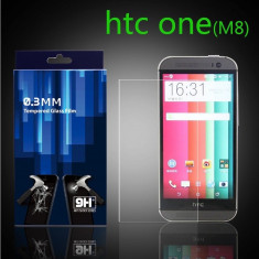 Protectie ecran Folie de sticla Tempered Glass pentru HTC ONE M8 + cablu date foto