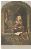 CPI (B5146) DRESDEN, DRESDA. GERRIT DOU, GEIGER IM FENSTER, VIOLONIST LA BALCON, VIOARA, ARTA, NECIRCULATA,, Fotografie