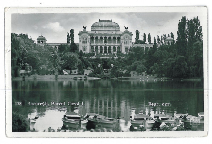 1298 - BUCURESTI, Parcul Carol I - old postcard, real FOTO - used - 1938