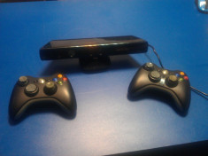 Consola Microsoft Xbox 360 HDD:120GB cu Kinect Modata RGH, 2 controler foto