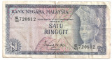 MALAEZIA MALAYSIA 1 ringgit ND (1972-76) U