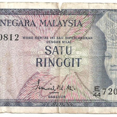 MALAEZIA MALAYSIA 1 ringgit ND (1972-76) U