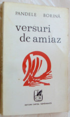PANDELE BORINA - VERSURI DE AMIAZ (volum de debut, 1971) [coperta CRISTINA CRINTEANU] foto