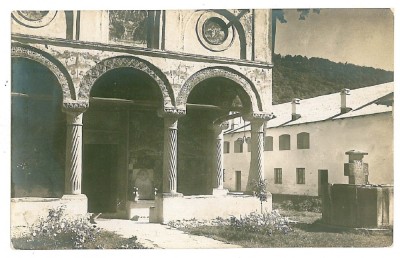 2276 - COZIA, Valcea, Monastery - old postcard, real PHOTO - unused foto