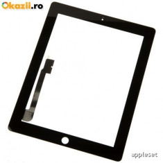Touchscreen Geam Digitizer iPad 3 4 Black + Adeziv 3M Original foto