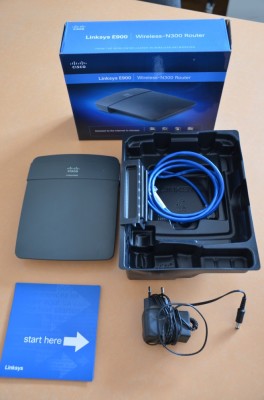 Vand Router Wireless-N 300 Linksys E900. foto