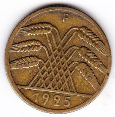 Germania 10 PFENNIG 1925 F foto