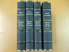 D. Alexandresco Principiile dreptului civil roman 4 volume 1926 foto