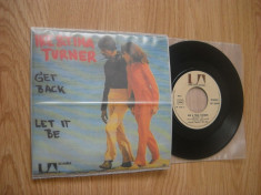 Ike &amp;amp; Tina Turner?: Get Back / Let It Be (1972)(vinil single cu 2 piese Beatles) foto