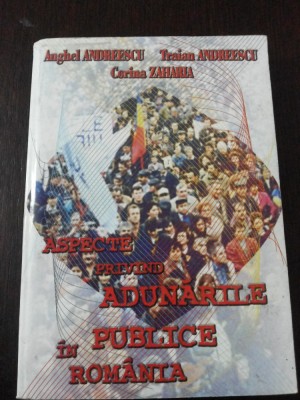 ASPECTE PRIVIND ADUNARILE PUBLICE IN ROMANIA - Corina Zaharia [autograf], 1998 foto