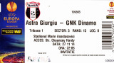 Bilet meci fotbal ASTRA GIURGIU - DINAMO ZAGREB 27.11.2014