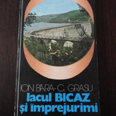 LACUL BICAZ SI IMPREJURIMI + HARTA -- Ion I. Bara, Constantin Grasu, 1981, 125 p.